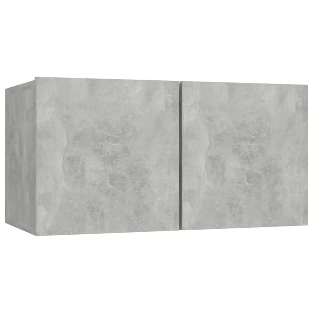 Hanging TV Cabinet Concrete Grey 60x30x30 cm 804520