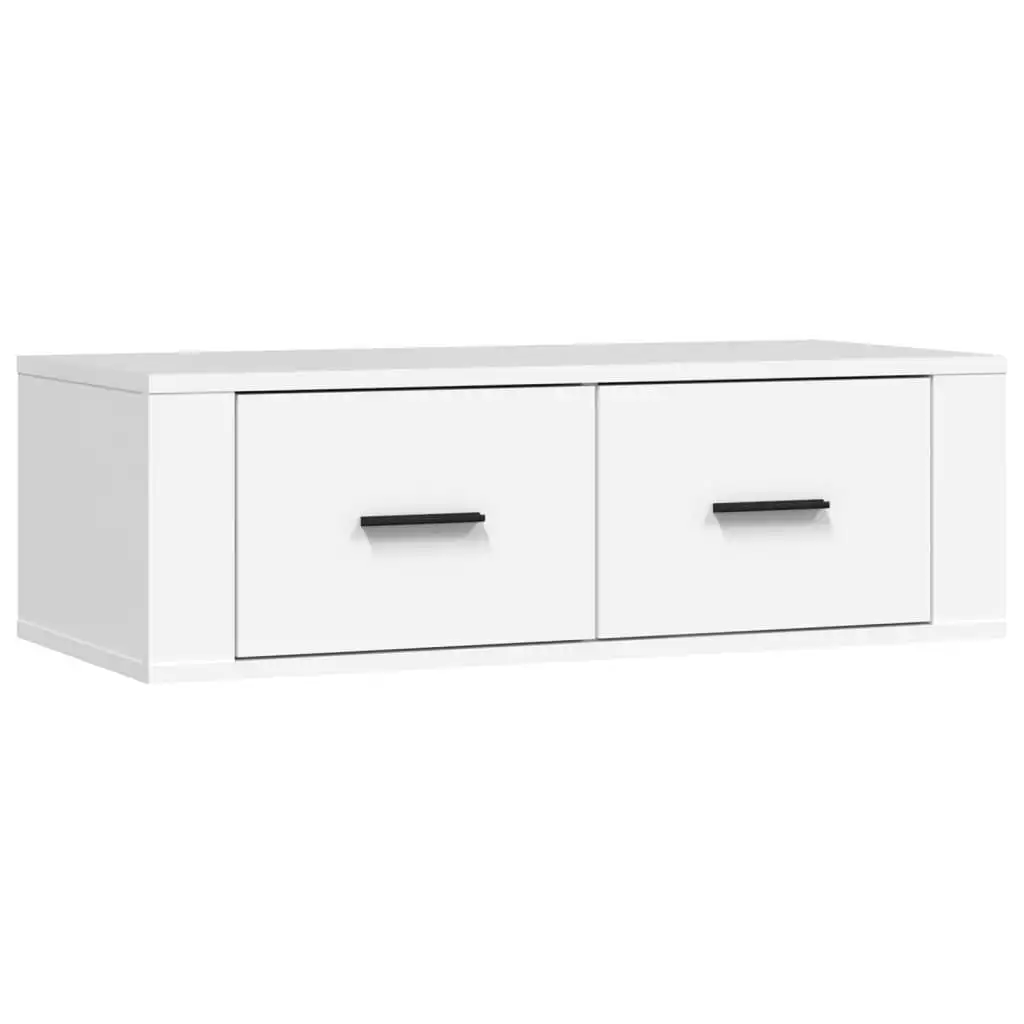 Hanging TV Cabinet White 80x36x25 cm Engineered Wood 816832