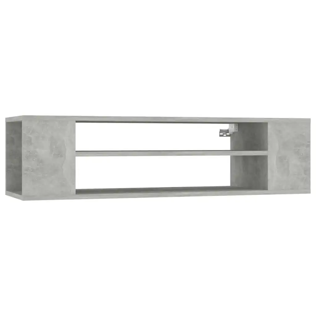 Hanging TV Cabinet Concrete Grey 100x30x26.5 cm Engineered Wood 806233