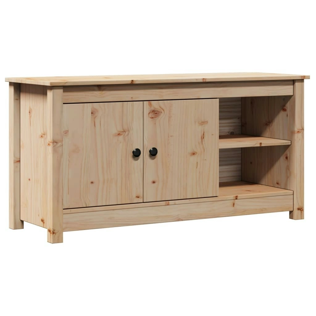 TV Cabinet 103x36.5x52 cm Solid Wood Pine 814589