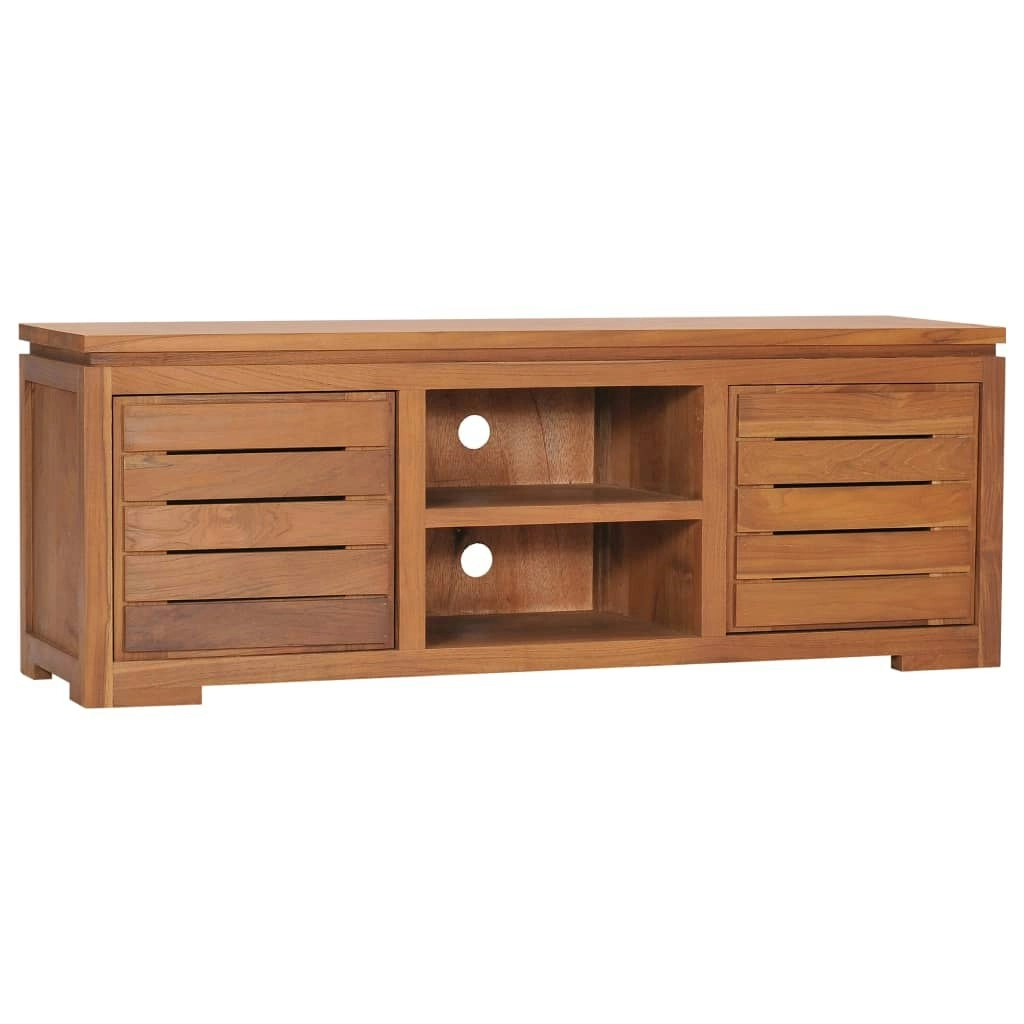 TV Cabinet 110x30x40 cm Solid Teak Wood 289069