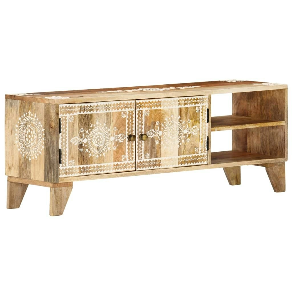 TV Cabinet 110x30x40 cm Solid Wood Mango 338224