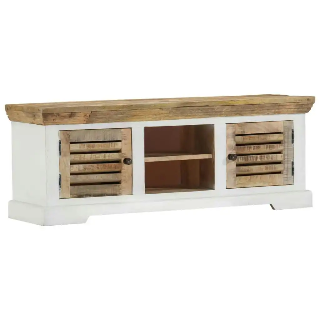 TV Cabinet 110x30x40 cm Solid Wood Mango 337848