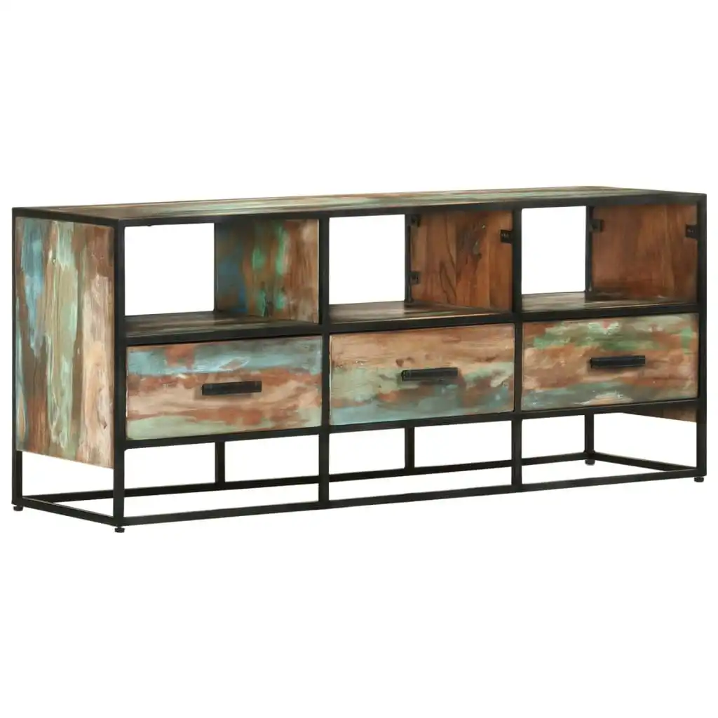 TV Cabinet 110x30x45 cm Solid Reclaimed Wood 327449