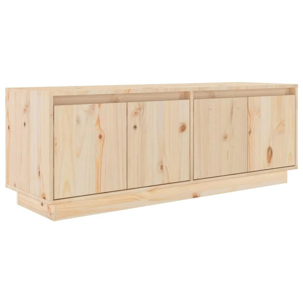 TV Cabinet 110x34x40 cm Solid Wood Pine 813849