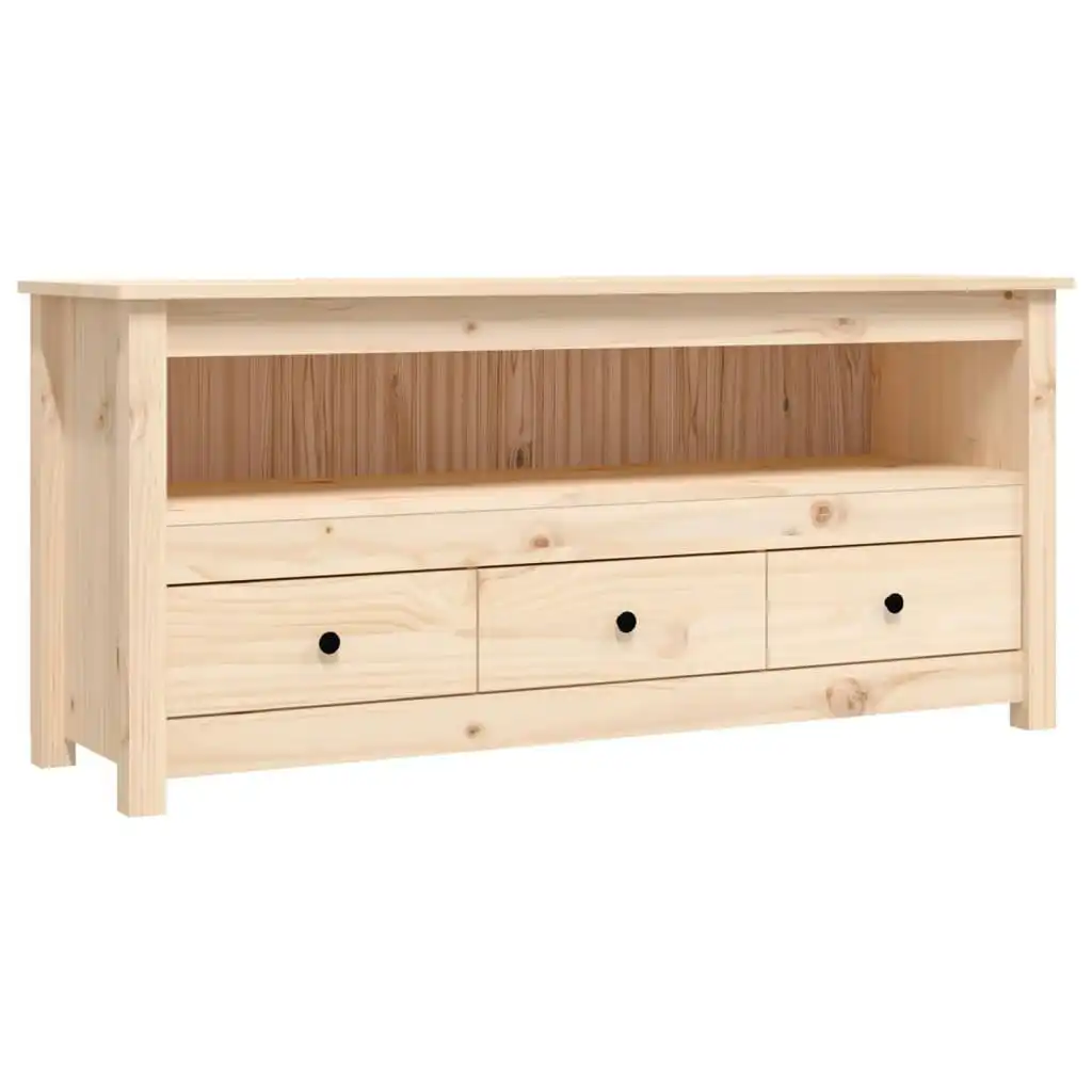 TV Cabinet 114x35x52 cm Solid Wood Pine 821502