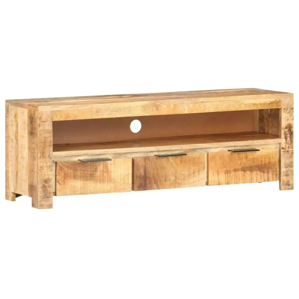 TV Cabinet 119x30x41 cm Rough Mango Wood 320206