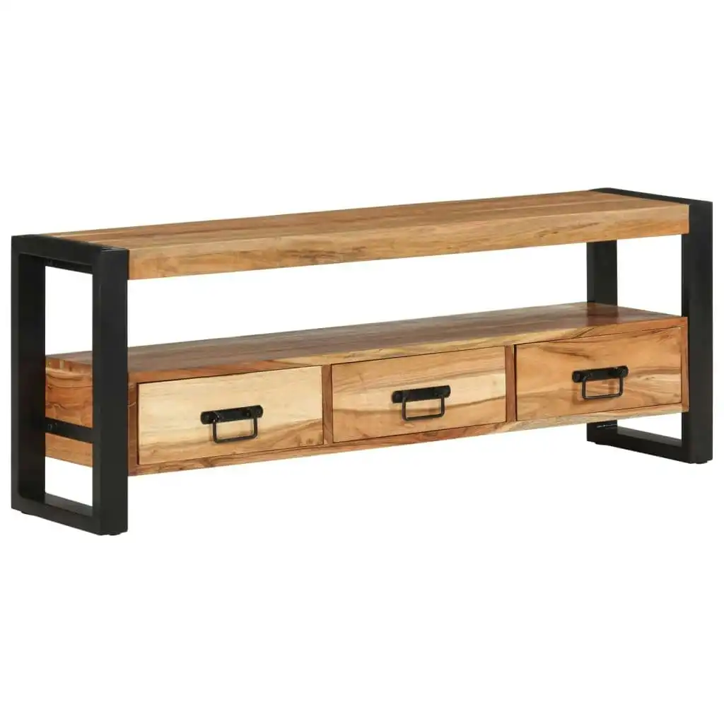 TV Cabinet 120x30x45 cm Solid Wood Acacia 351670