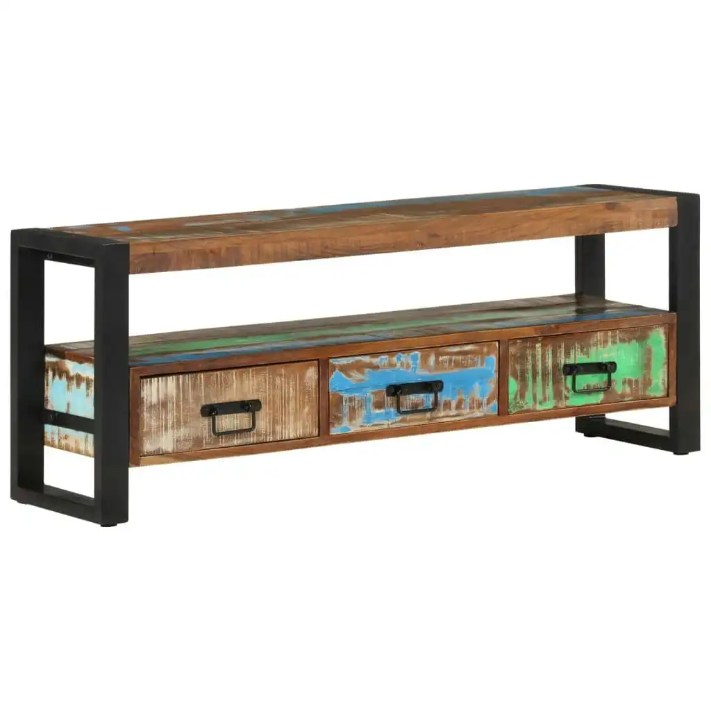 TV Cabinet 120x30x45 cm Solid Wood Reclaimed 351671