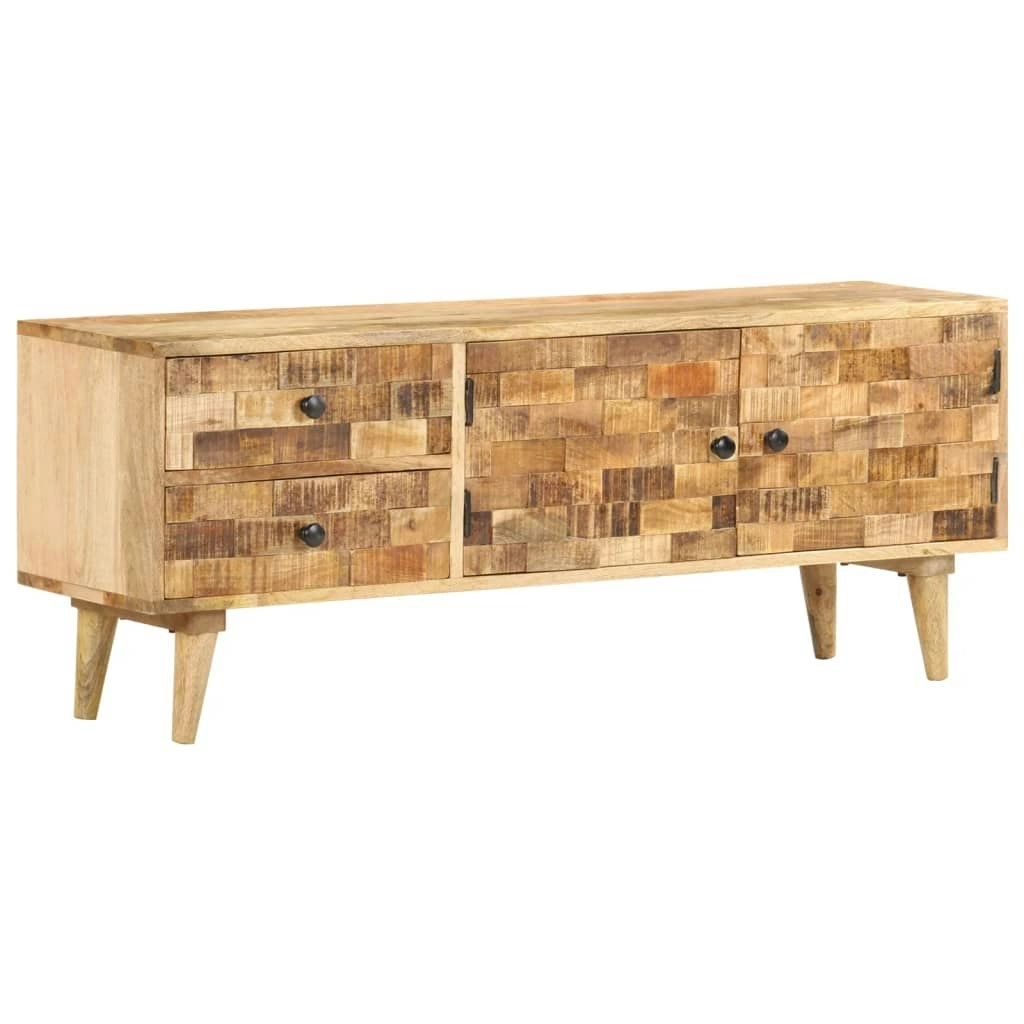 TV Cabinet 120x30x45 cm Solid Mango Wood 320800