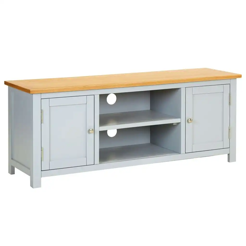 TV Cabinet 120x35x48 cm Solid Oak Wood 288632