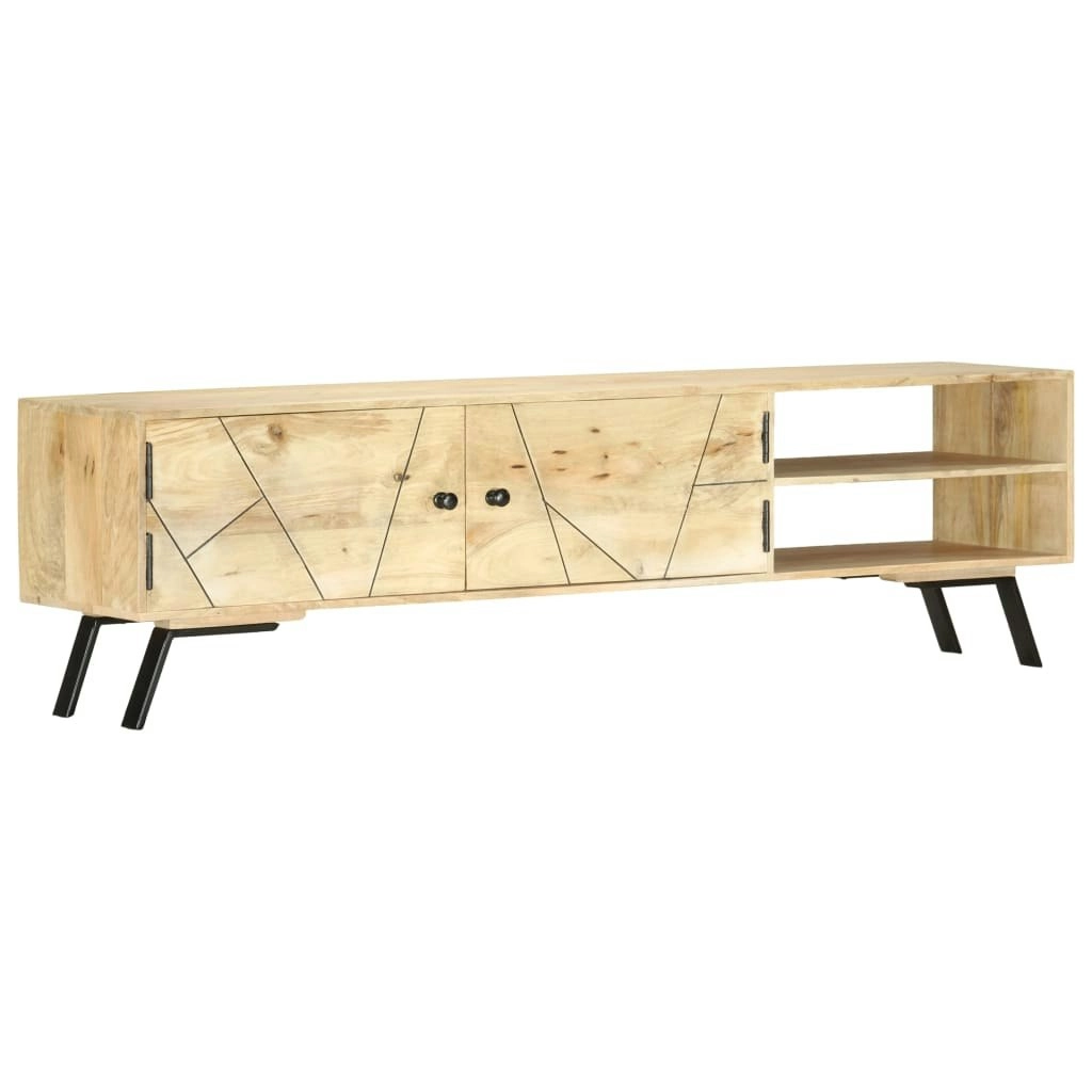 TV Cabinet 140x30x40 cm Solid Mango Wood 286152