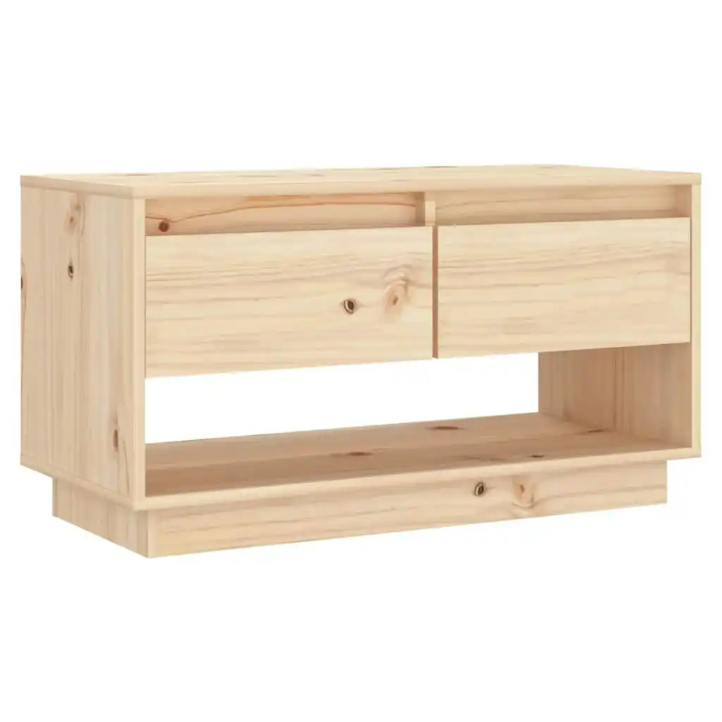 TV Cabinet 74x34x40 cm Solid Wood Pine 813839