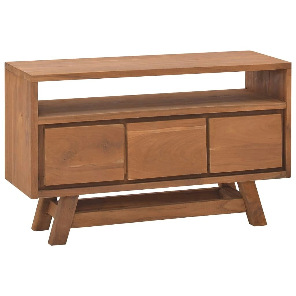 TV Cabinet 80x30x50 cm Solid Teak Wood 326116