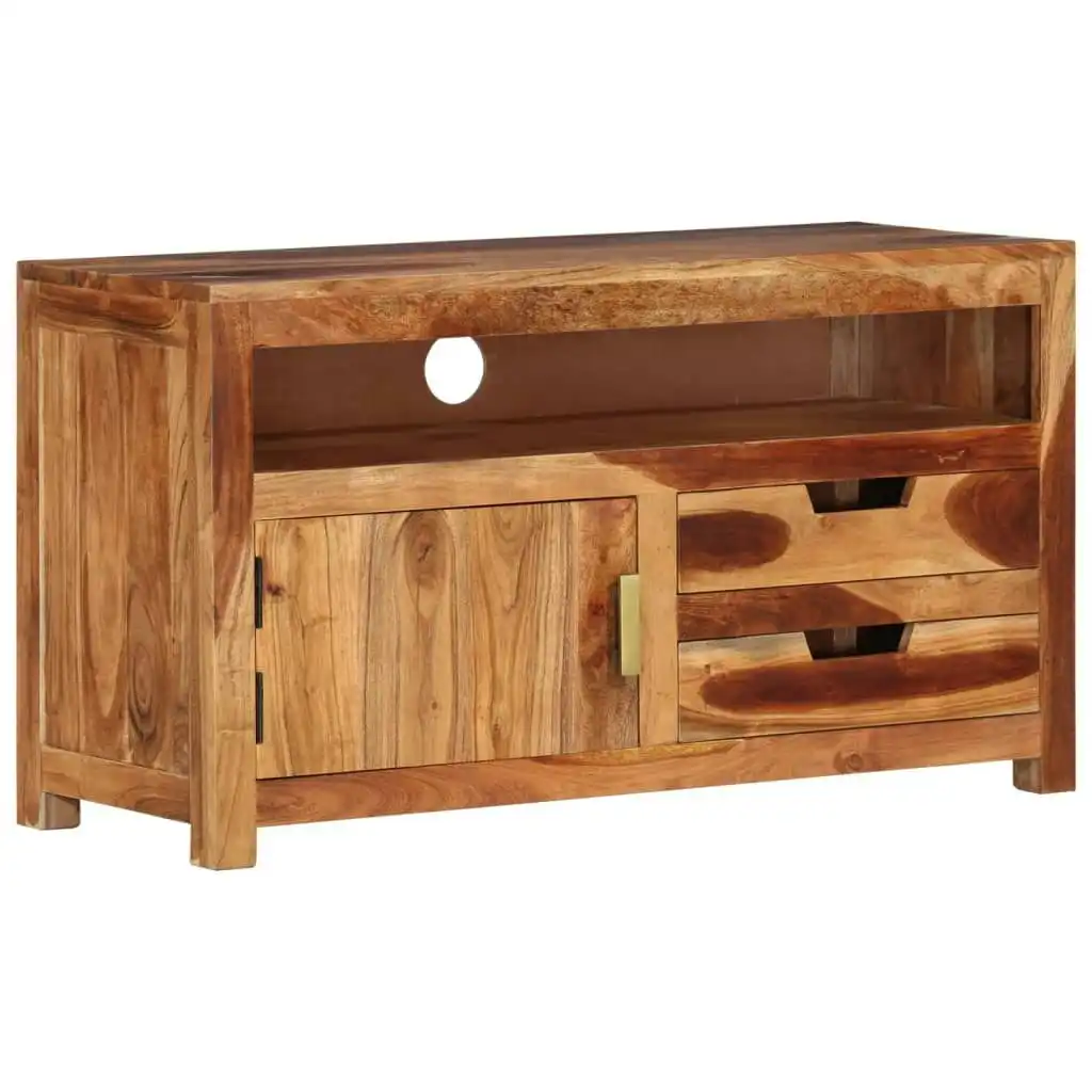 TV Cabinet 90x34.5x50 cm Solid Wood Acacia 339507