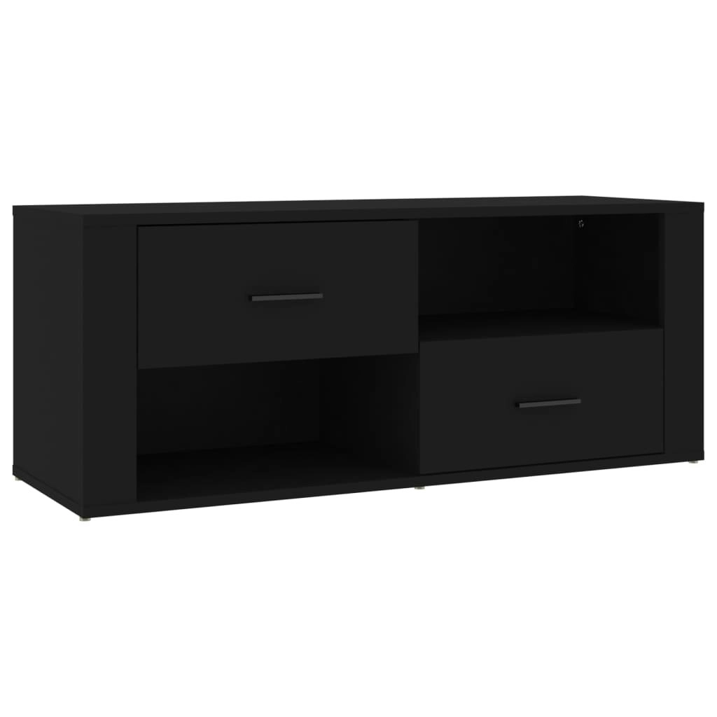 TV Cabinet Black 100x35x40 cm Engineered Wood 823100