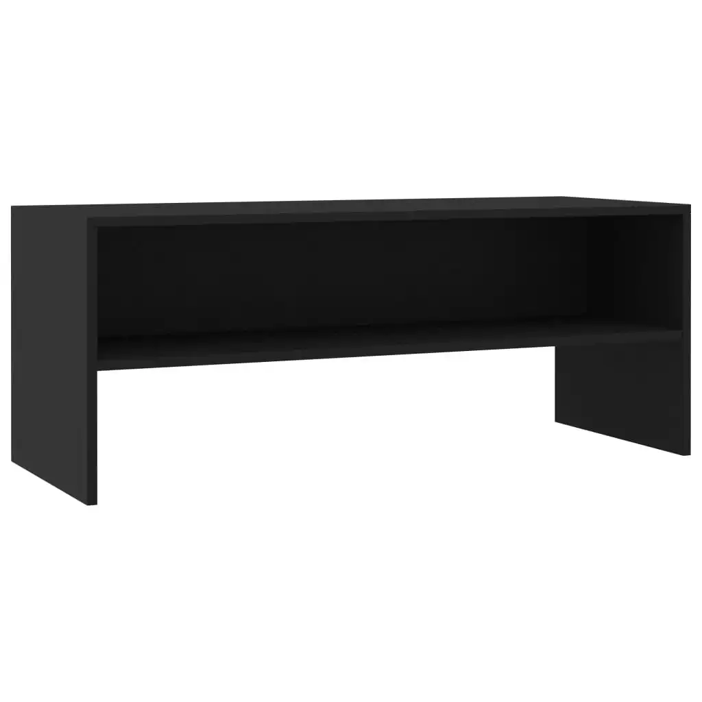 TV Cabinet Black 100x40x40 cm Engineered Wood 800046