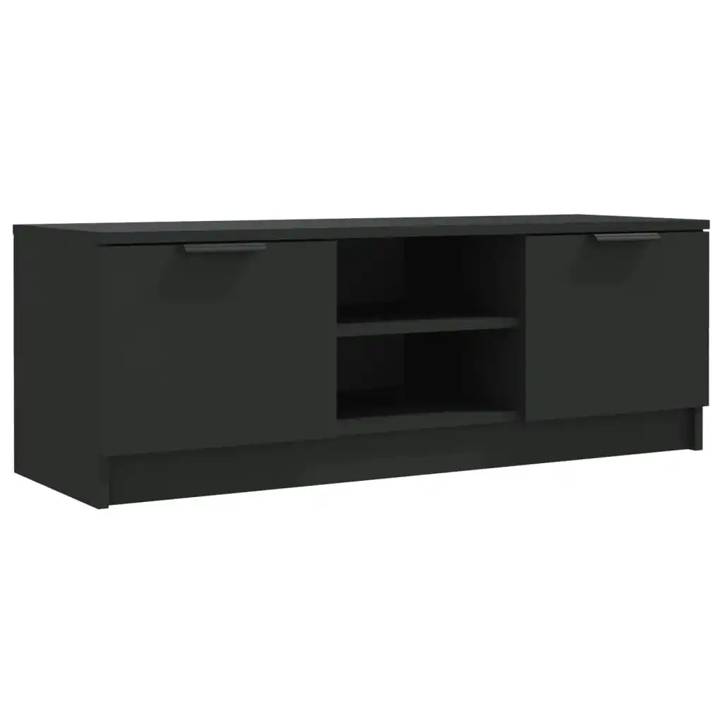 TV Cabinet Black 102x35x36.5 cm Engineered Wood 811512