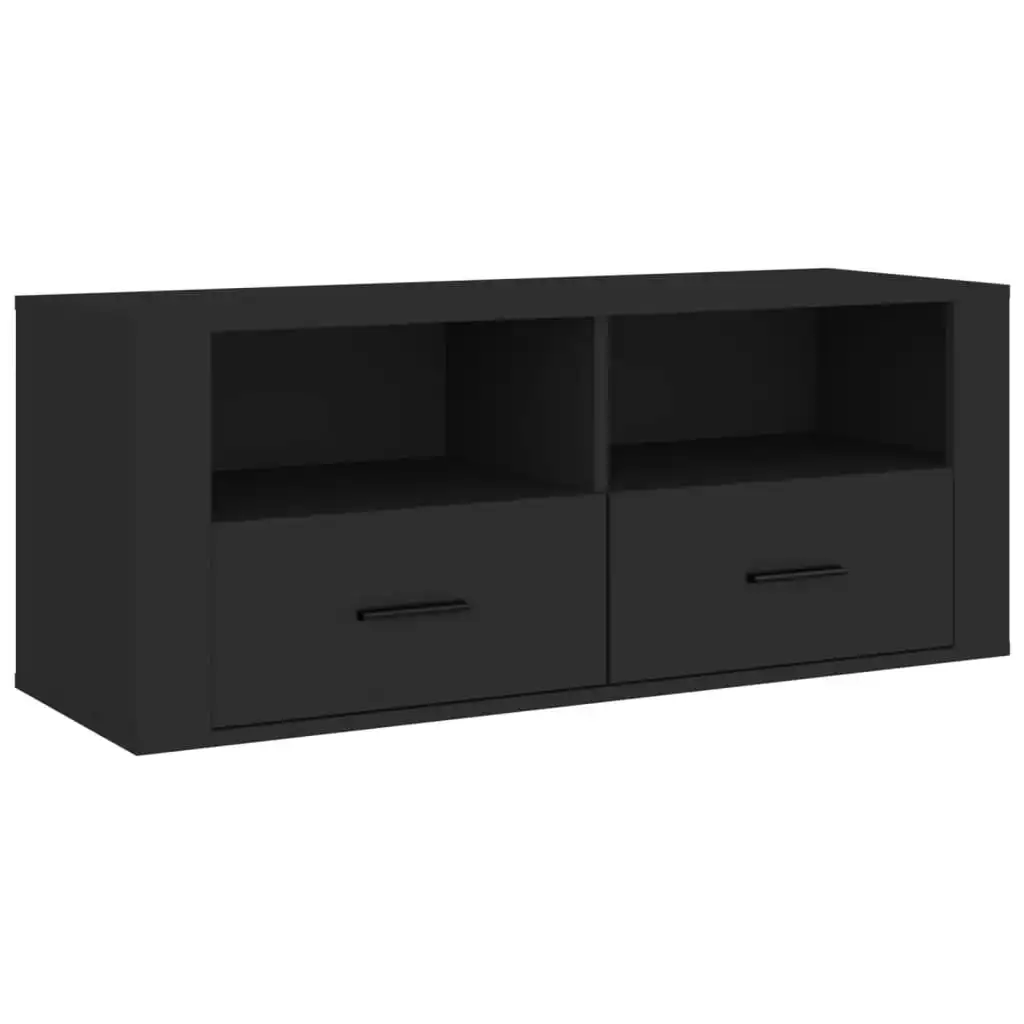 TV Cabinet Black 100x35x40 cm Engineered Wood 816809