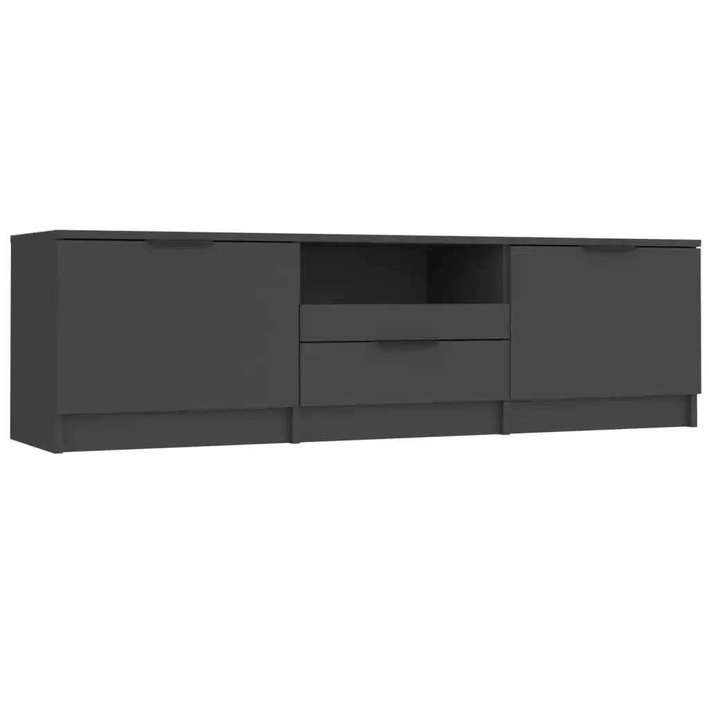 TV Cabinet Black 140x35x40 cm Engineered Wood 811449