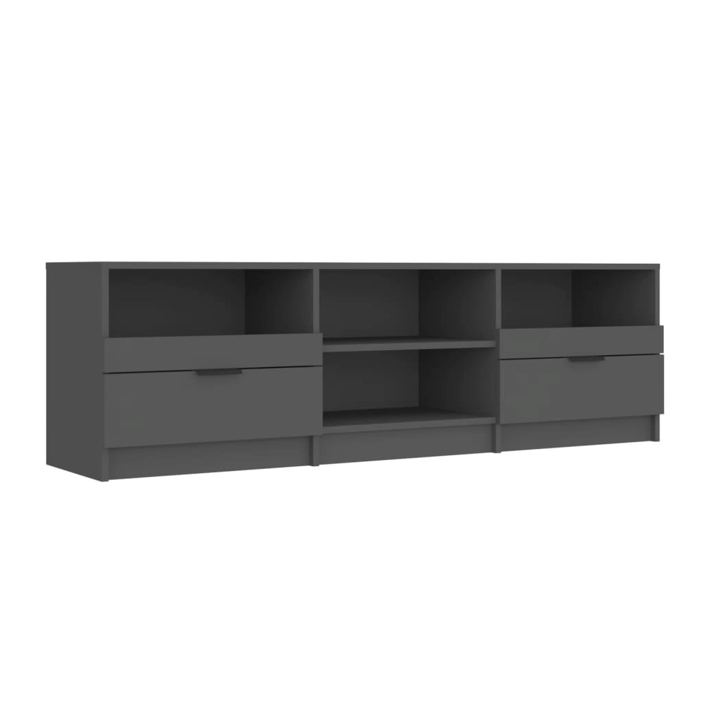 TV Cabinet Black 150x33.5x45 cm Engineered Wood 811458