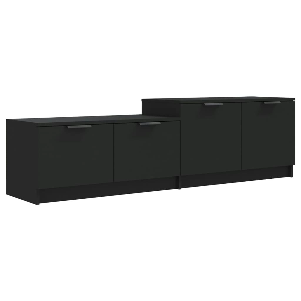 TV Cabinet Black 158.5x36x45 cm Engineered Wood 811485