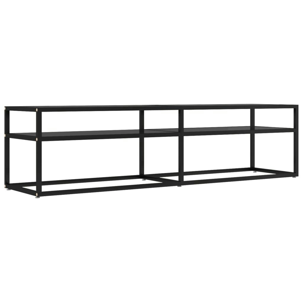 TV Cabinet Black 160x40x40.5 cm Tempered Glass 331719