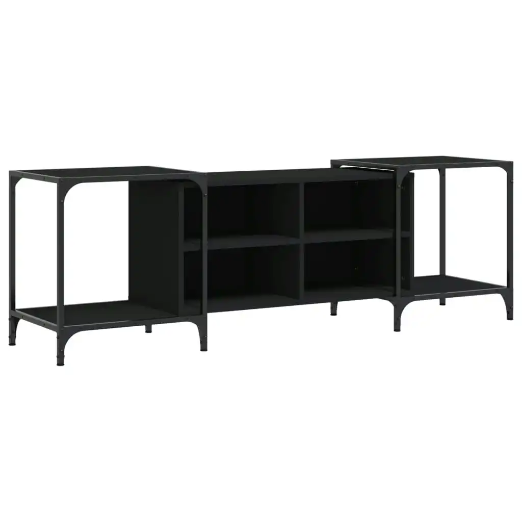 TV Cabinet Black 153x37x50 cm Engineered Wood 837602