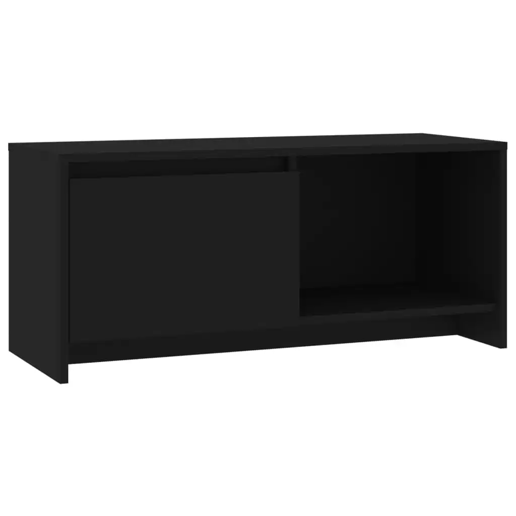 TV Cabinet Black 90x35x40 cm Engineered Wood 809783