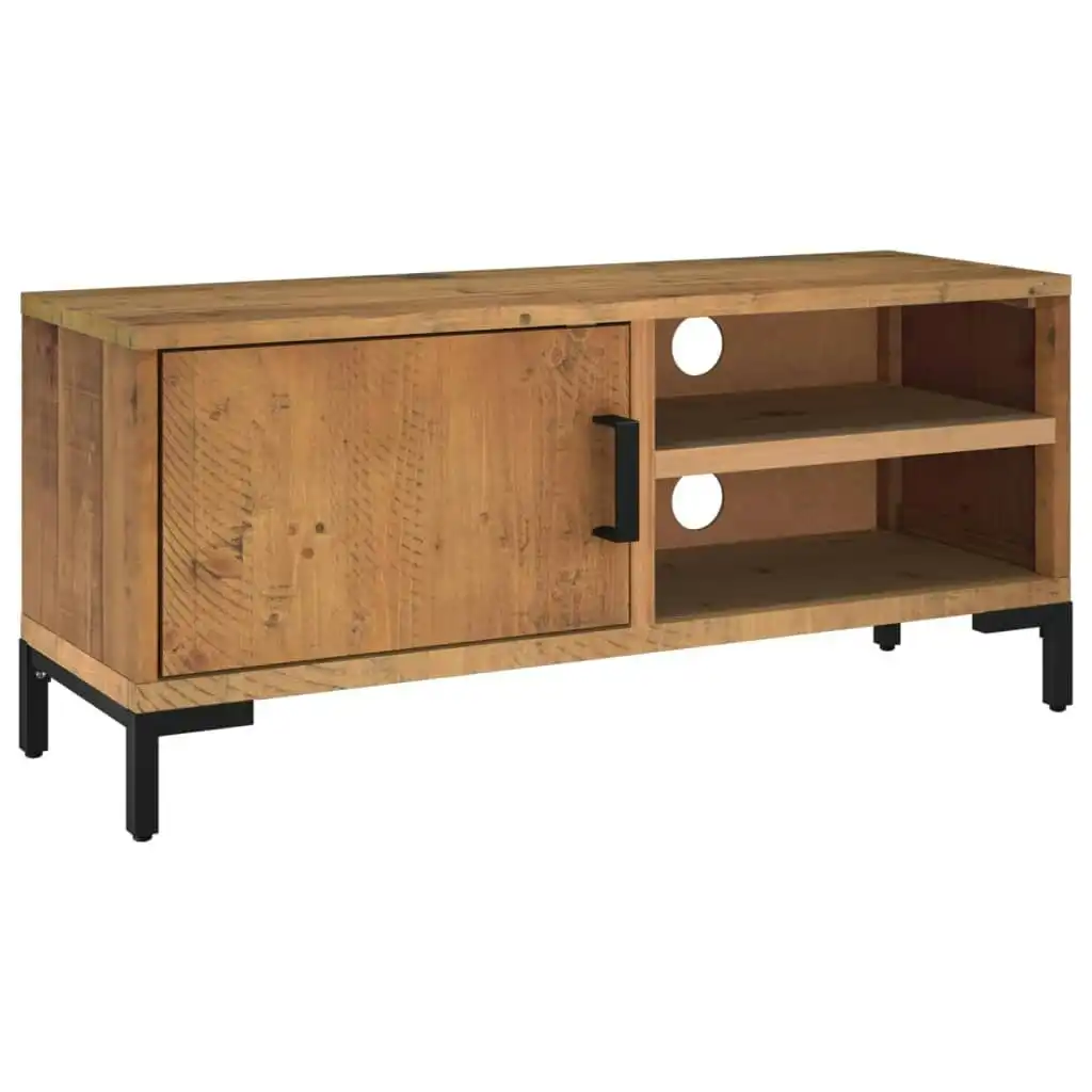 TV Cabinet Brown 90x30x40 cm Solid Pinewood 349915