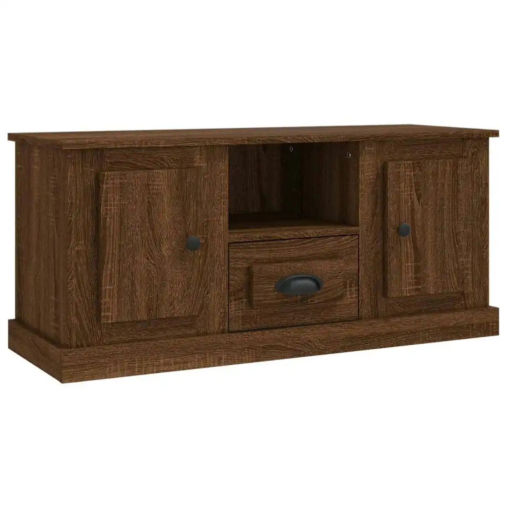 TV Cabinet Brown Oak 100x35.5x45 cm Engineered Wood 816463