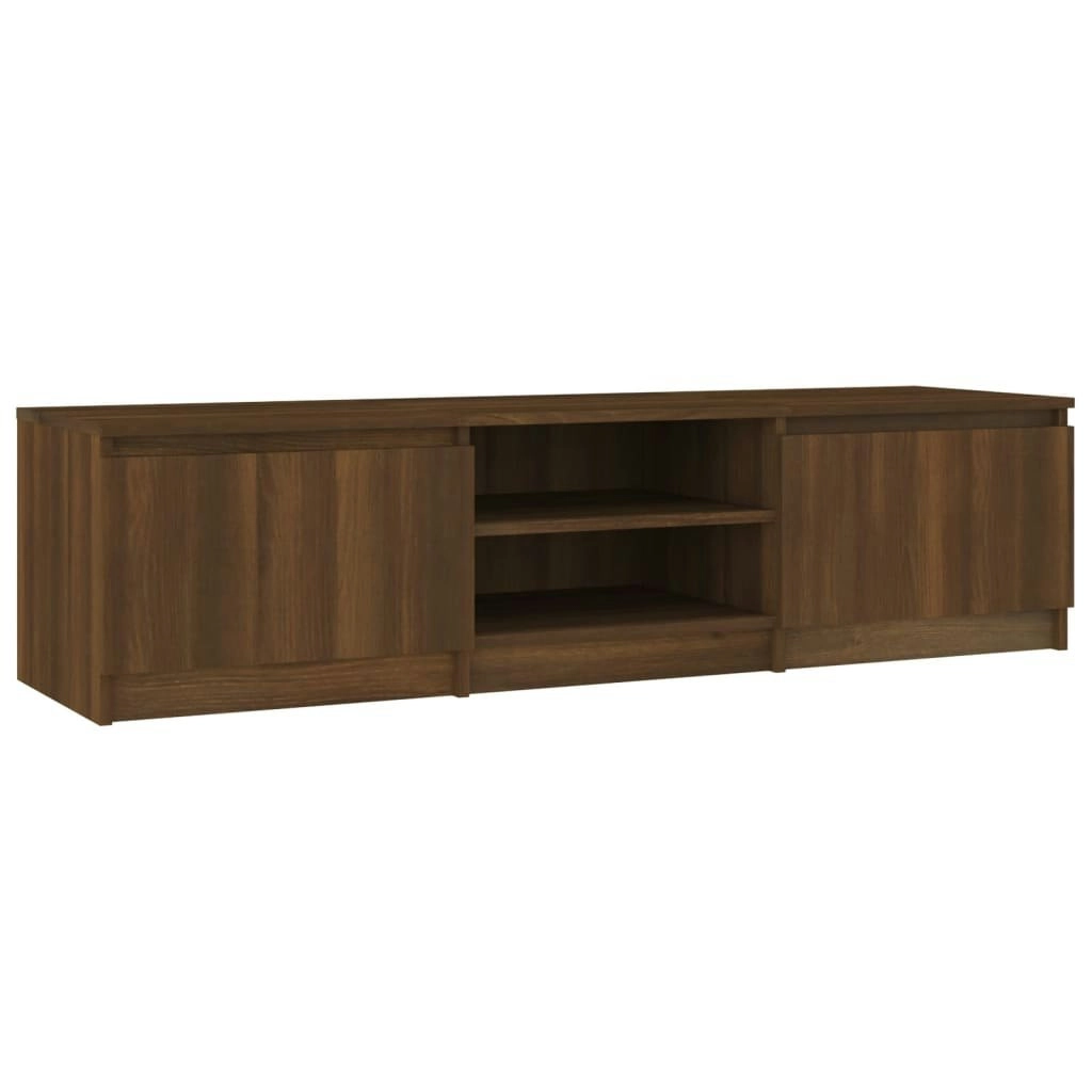 TV Cabinet Brown Oak 140x40x35.5 cm Engineered Wood 815359