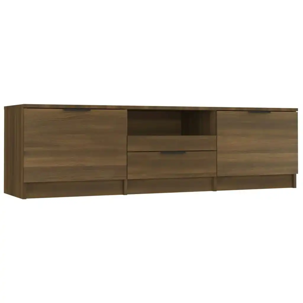 TV Cabinet Brown Oak 140x35x40 cm Engineered Wood 817113