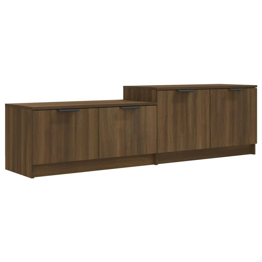 TV Cabinet Brown Oak 158.5x36x45 cm Engineered Wood 817125