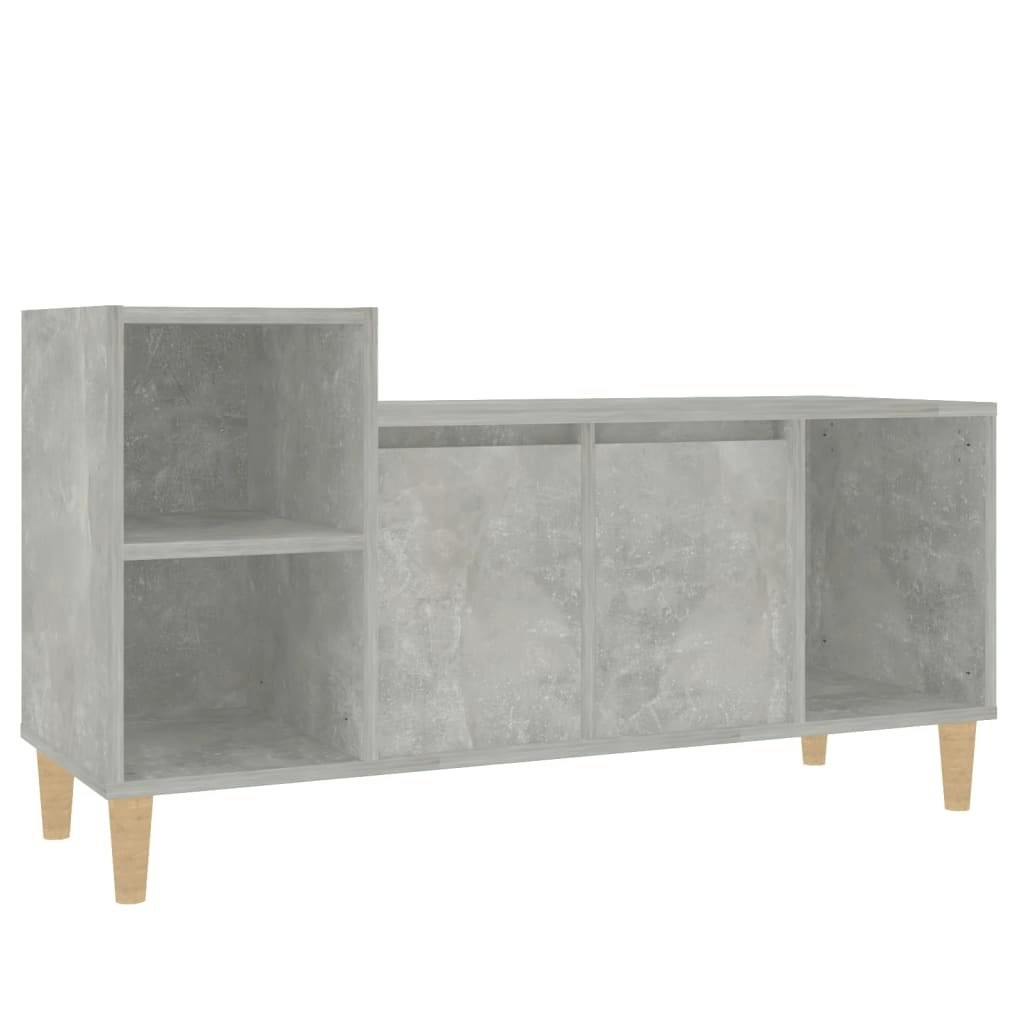 TV Cabinet Concrete Grey 100x35x55 cm Engineered Wood 821176