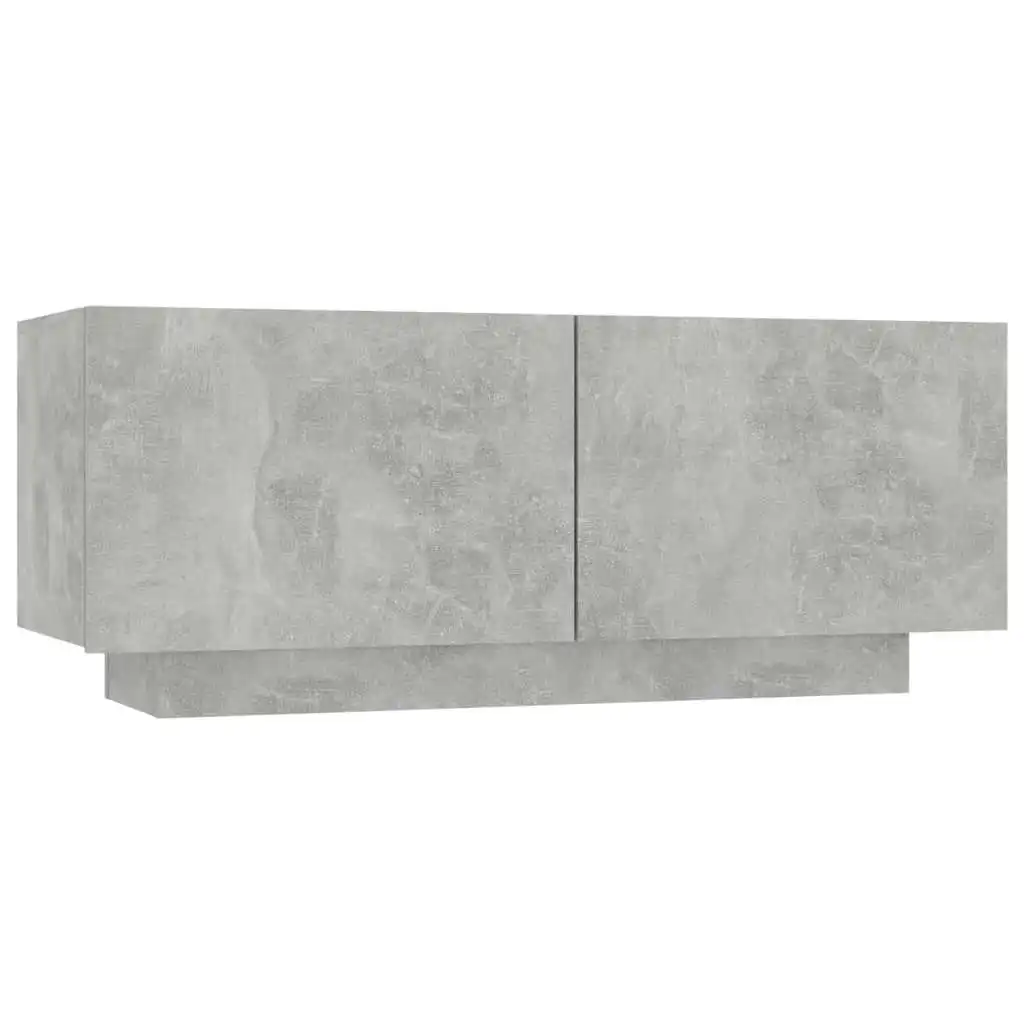 TV Cabinet Concrete Grey 100x35x40 cm Engineered Wood 804440