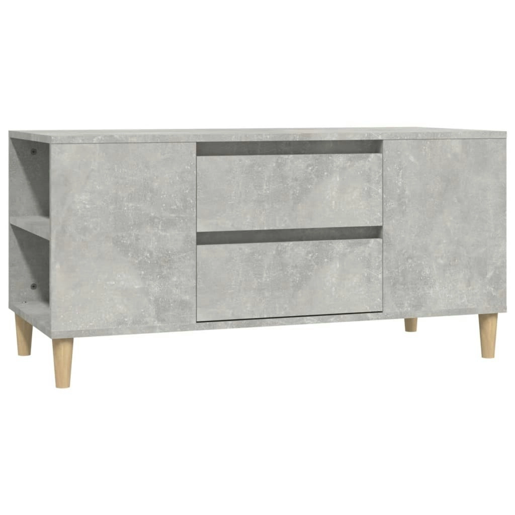 TV Cabinet Concrete Grey 102x44.5x50 cm Engineered Wood 819600