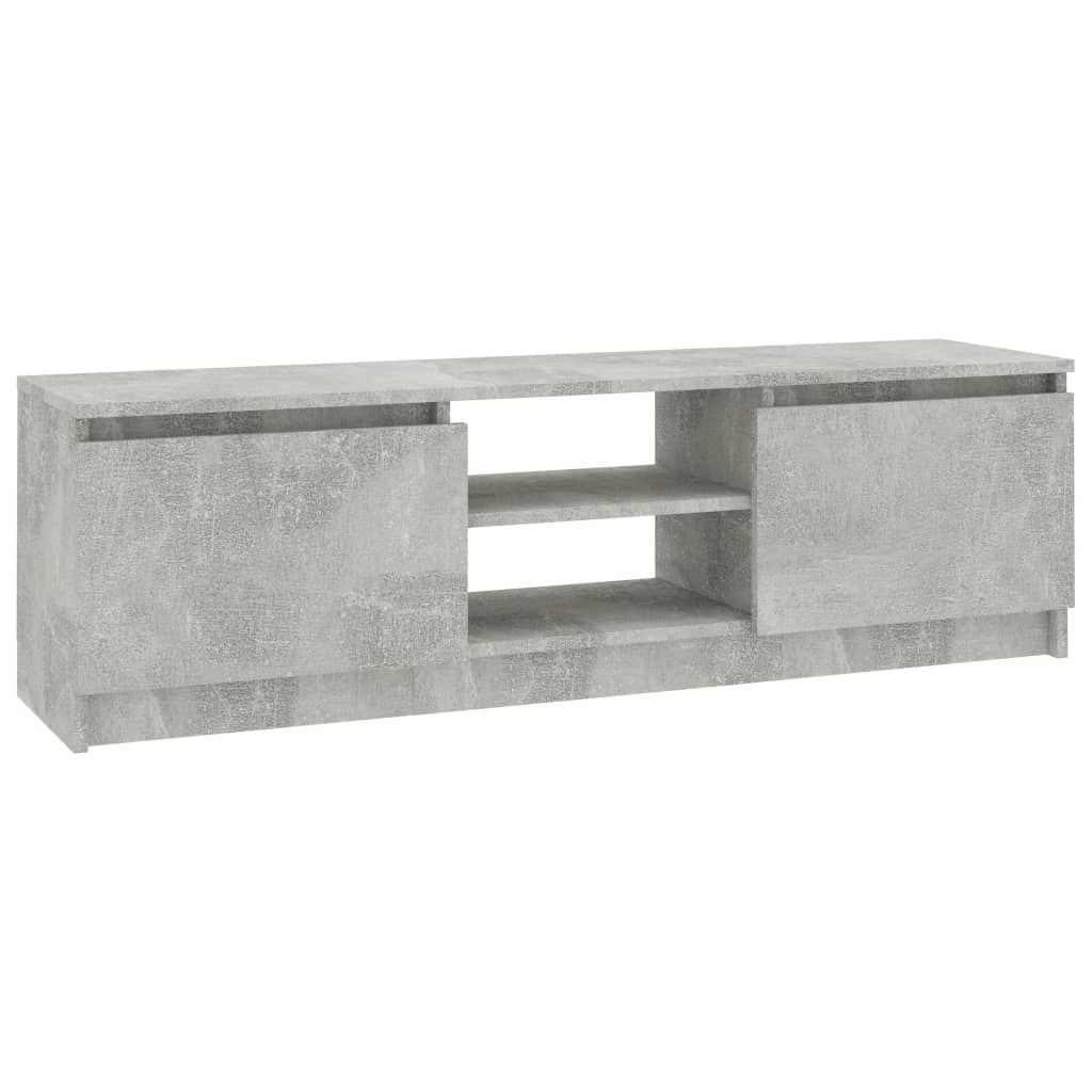 TV Cabinet Concrete Grey 120x30x35.5 cm Engineered Wood 800571