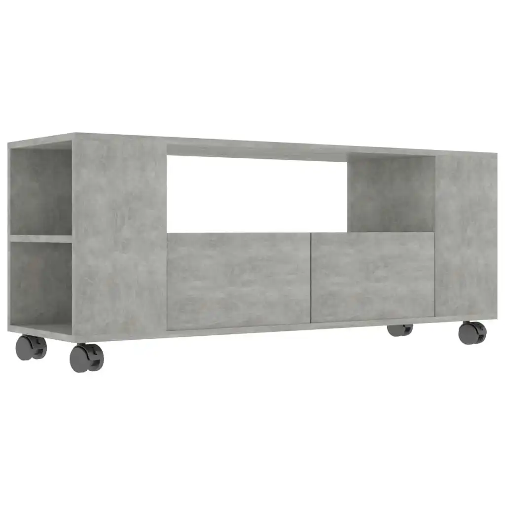 TV Cabinet Concrete Grey 120x35x48 cm Engineered Wood 801350