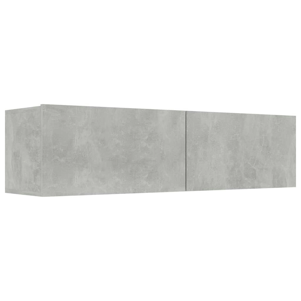 TV Cabinet Concrete Grey 120x30x30 cm Engineered Wood 801494