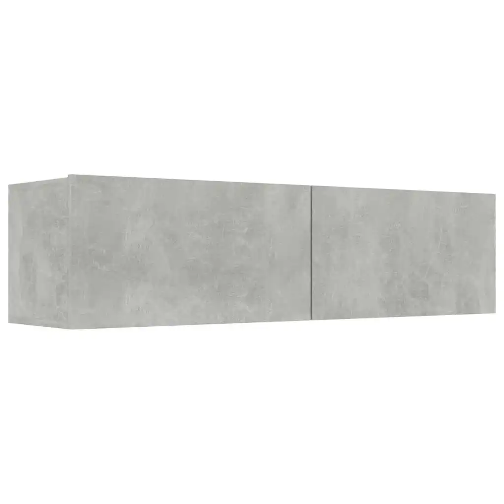 TV Cabinet Concrete Grey 120x30x30 cm Engineered Wood 801494