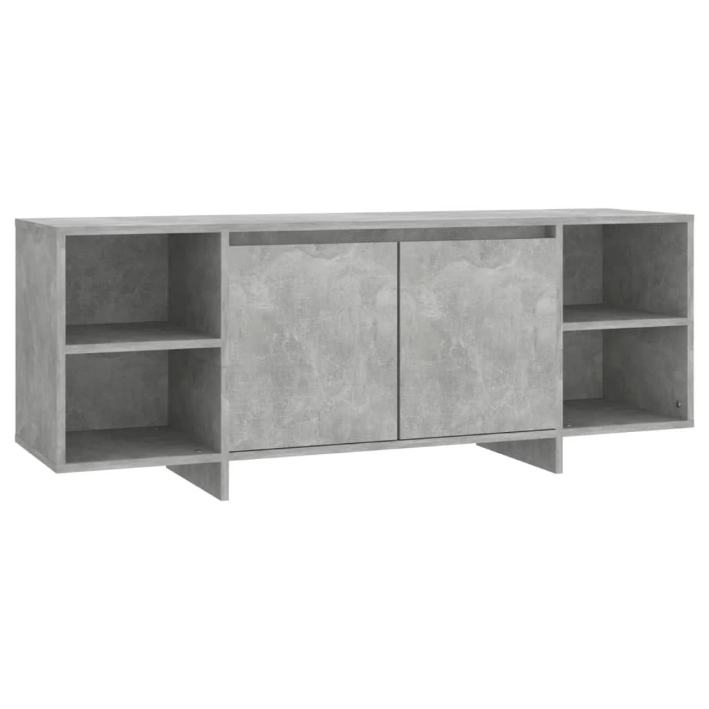 TV Cabinet Concrete Grey 130x35x50 cm Engineered Wood 809588