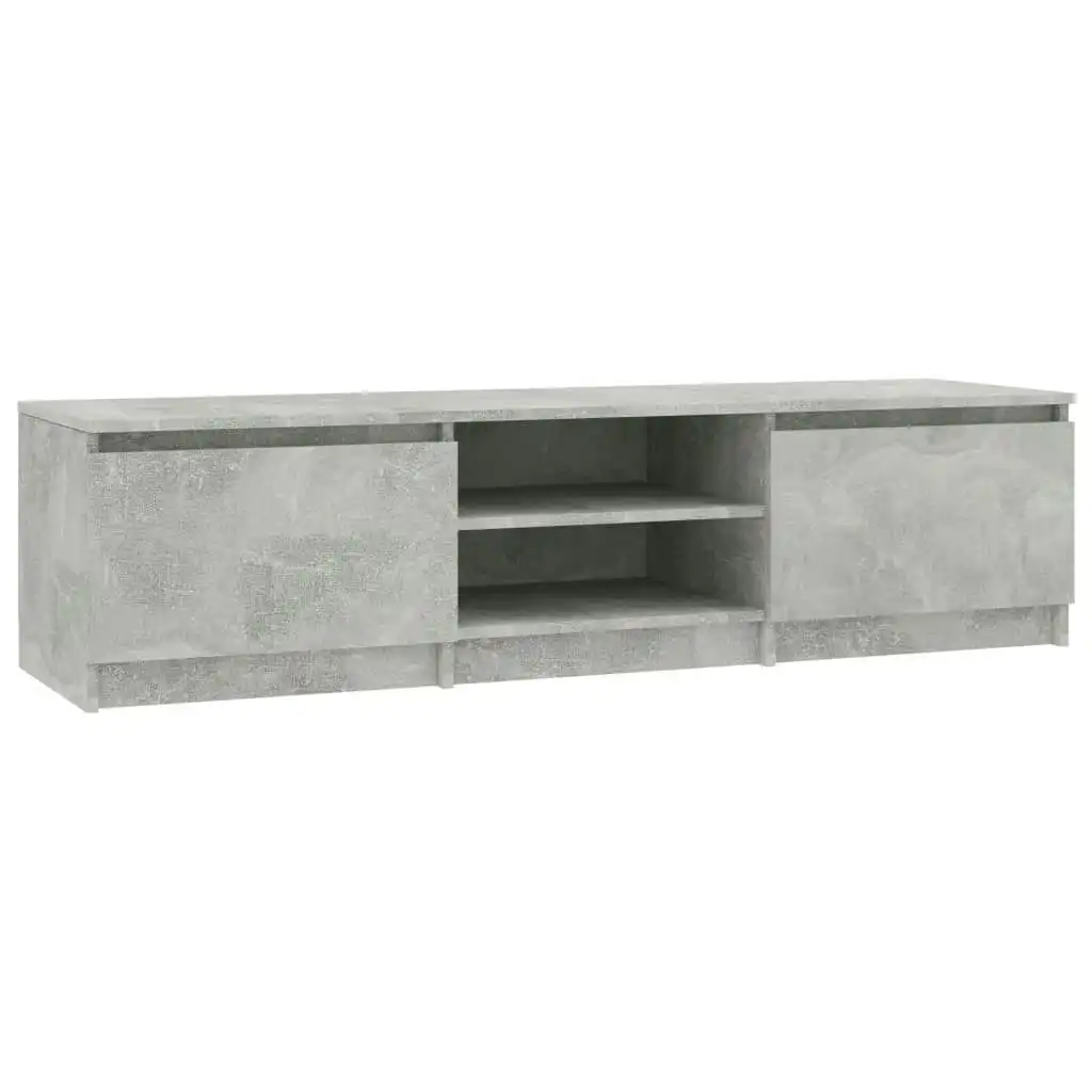 TV Cabinet Concrete Grey 140x40x35.5 cm Engineered Wood 800652