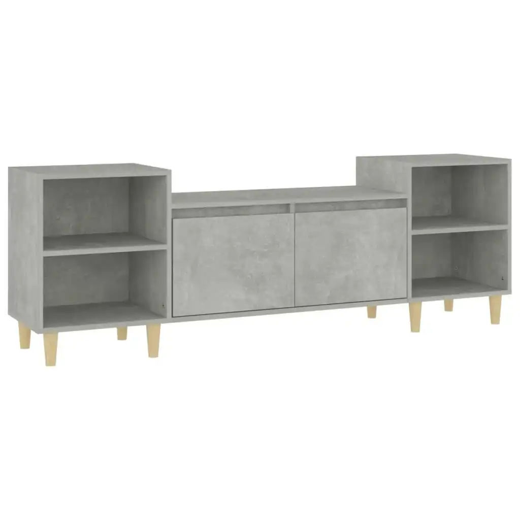 TV Cabinet Concrete Grey 160x35x55 cm Engineered Wood 821192