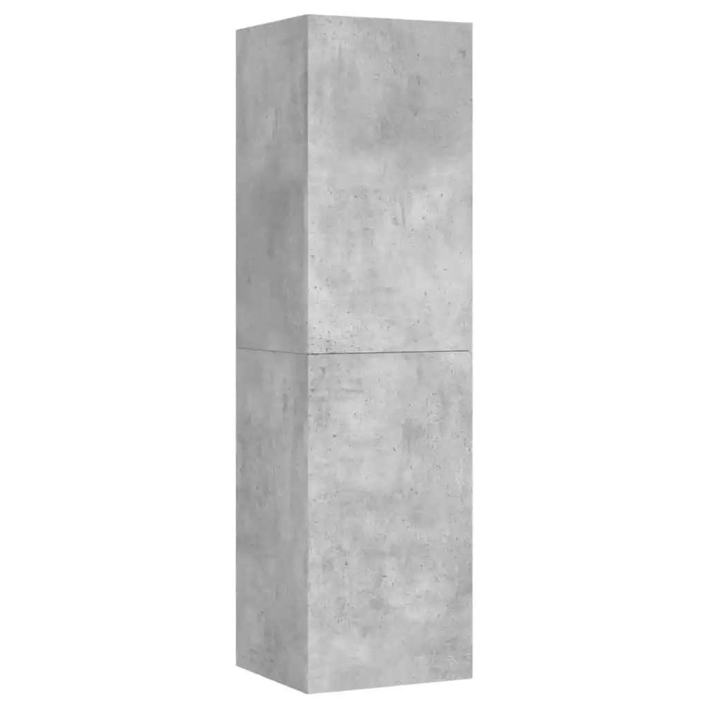 TV Cabinet Concrete Grey 30.5x30x110 cm Engineered Wood 803370