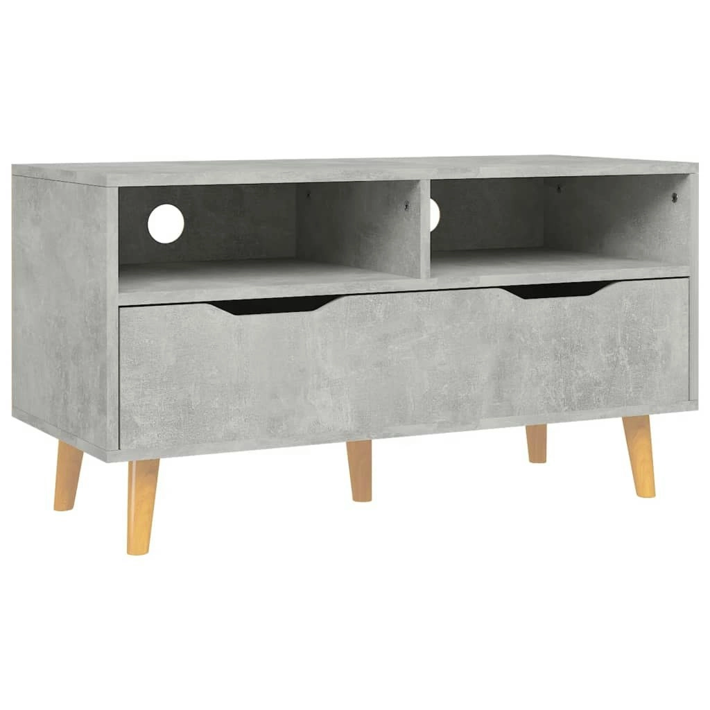 TV Cabinet Concrete Grey 90x40x48.5 cm Engineered Wood 326781