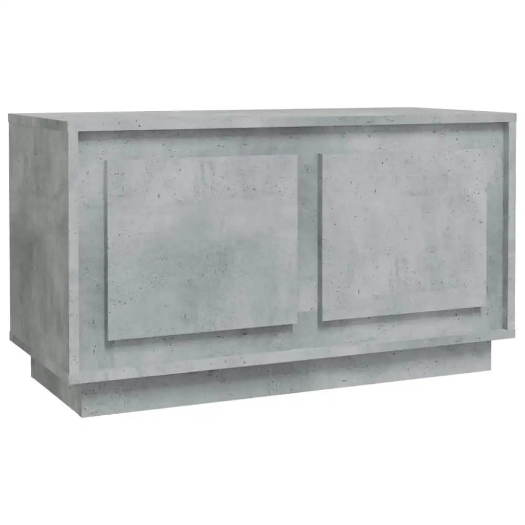 TV Cabinet Concrete Grey 80x35x45 cm Engineered Wood 819856