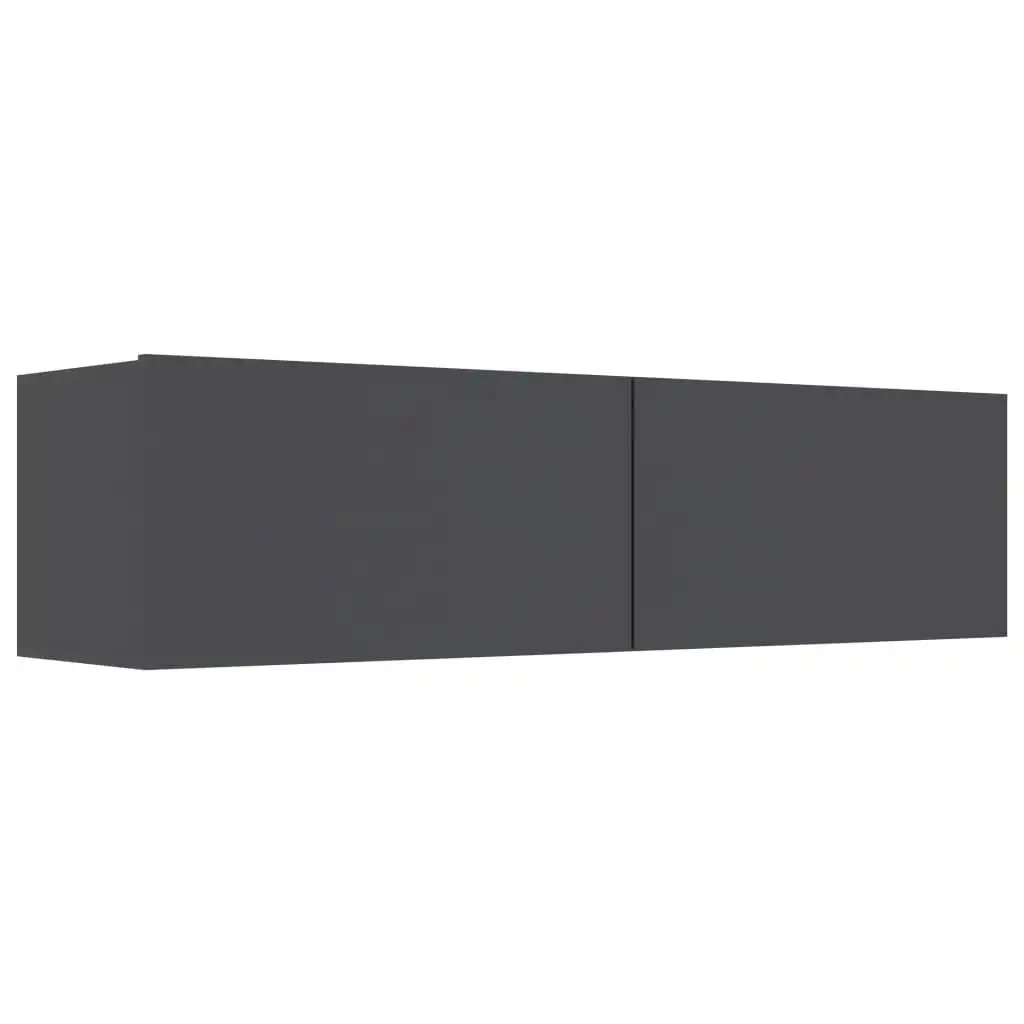 TV Cabinet Grey 120x30x30 cm Engineered Wood 801492