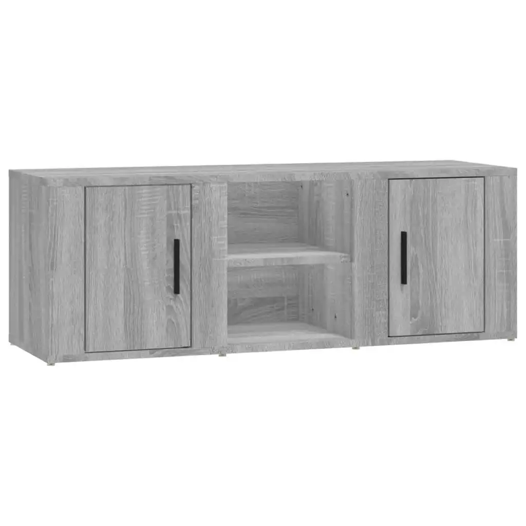 TV Cabinet Grey Sonoma 100x31.5x35 cm Engineered Wood 819434