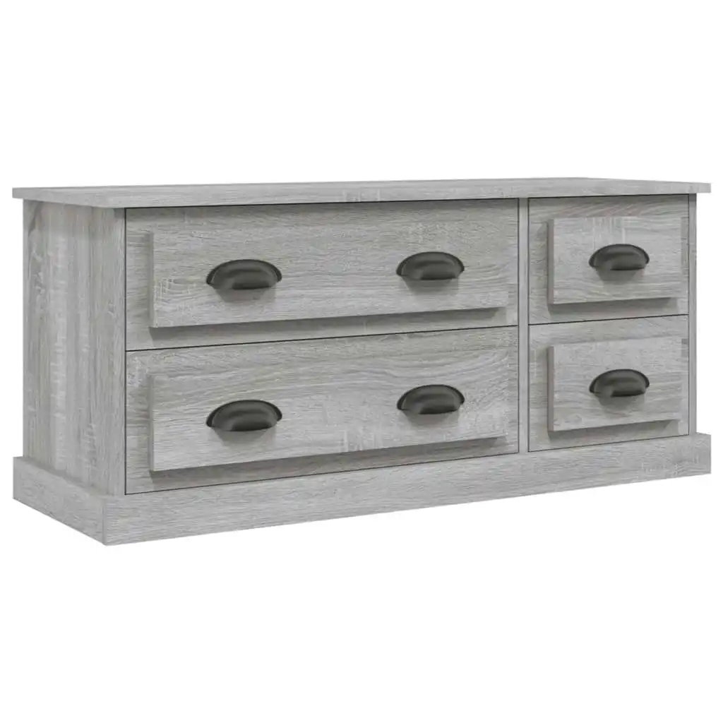 TV Cabinet Grey Sonoma 100x35.5x45 cm Engineered Wood 816454